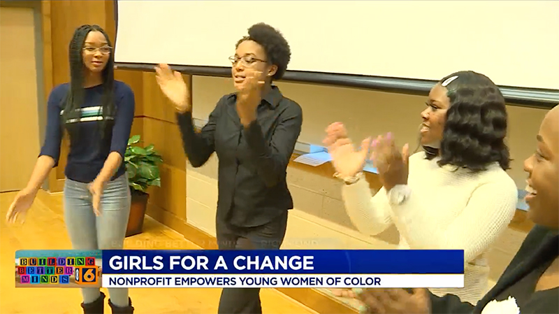 Girls clapping and singing in a story for CBS 6